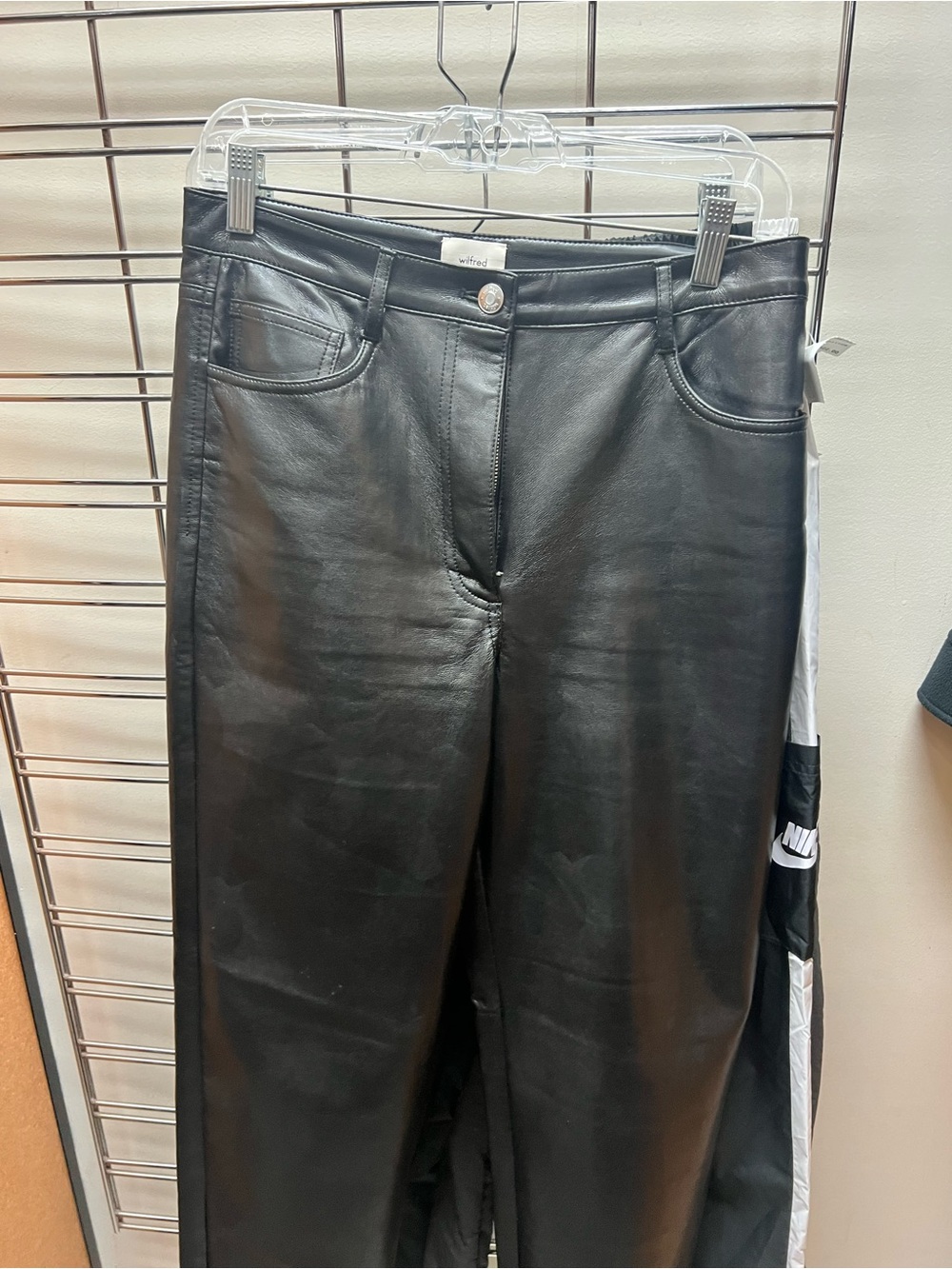 Wilfred Faux Leather Jeans
